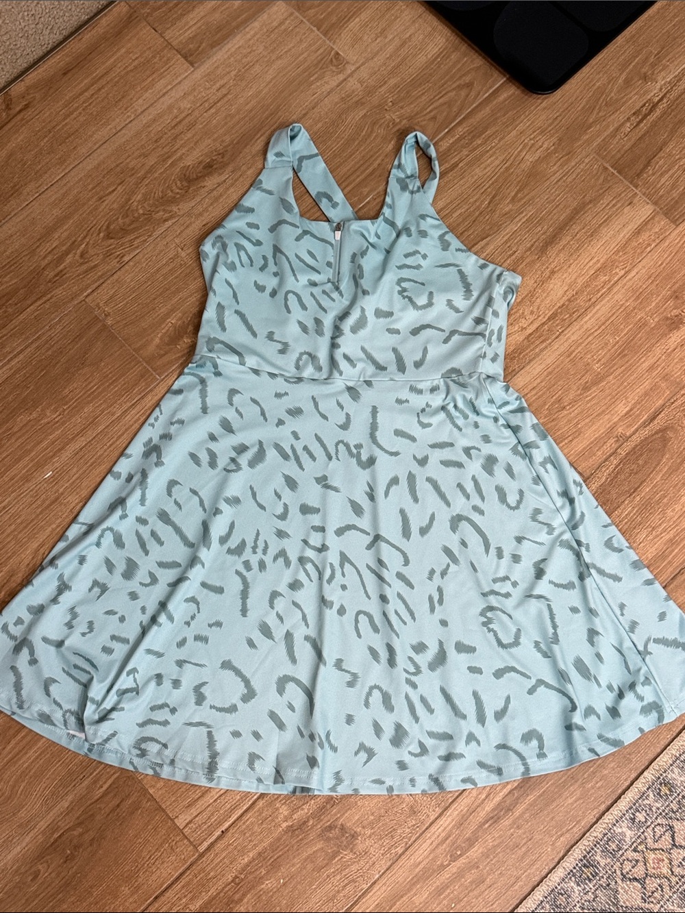 NWOT Light Blue Printed Athletic Women's Dress